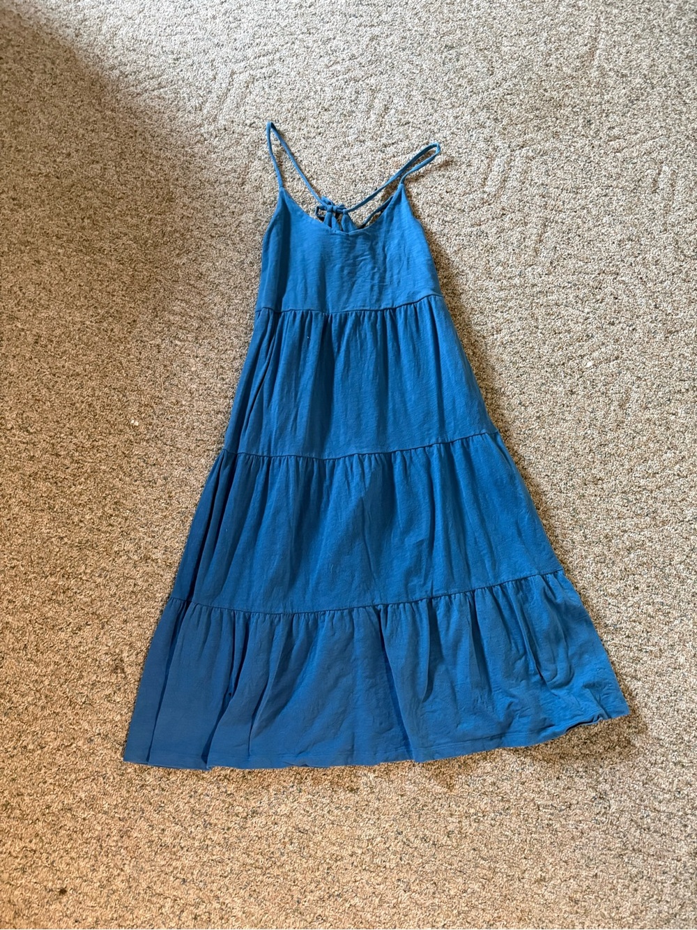 Old Navy Blue Tiered Spaghetti-Strap Dress